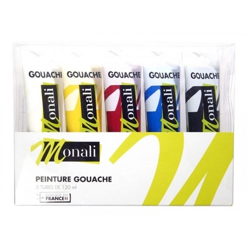 Boîte 5 Tubes de Peinture GOUACHE STUDIO 10 ml