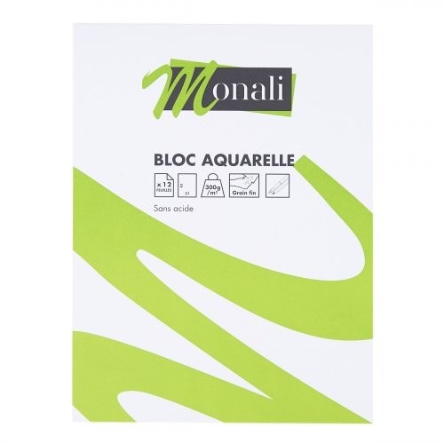 Palette éventail aquarelle Monali - 33 couleurs - Pinceaux Aquarelle -  Peinture Aquarelle