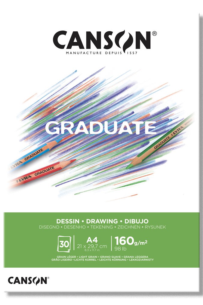 Bloc Graduate Manga 30 feuilles format A4 de Canson