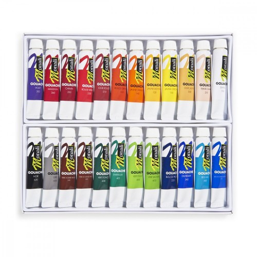 12 tubes de 12ml de peinture à l'huile - Monali - Coffrets de Peinture à l' Huile - Peinture à l'Huile