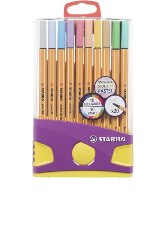 STABILO point 88 - 15 Feutres fins - 0.4 mm - couleurs pastels