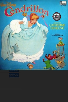 Cendrillon ( livre disque / walt disney ) de Deneuve Catherine