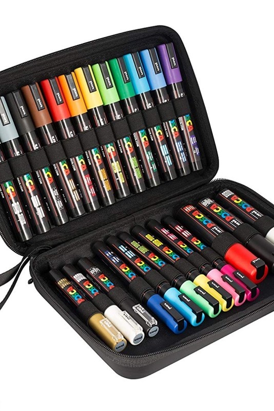 Coffret Feutres Posca PC-3M - Pointe Conique fine - Couleurs