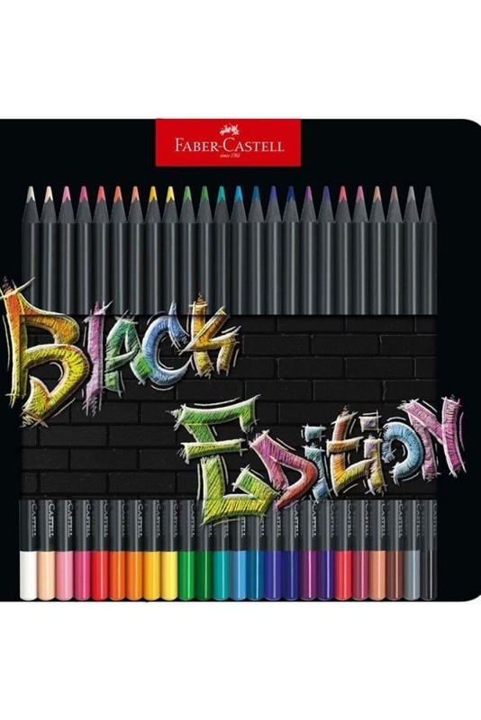 Promo 50 CRAYONS DE COULEUR BLACK EDITION (¹) Faber-Castell chez E.Leclerc  Espace Culturel