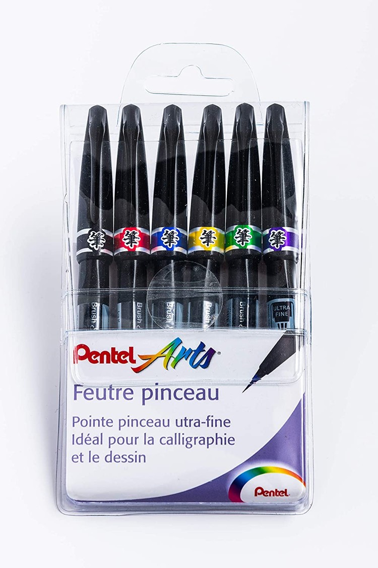 FEUTRE PINCEAU - SIGN PEN ARTIST - EXTRA FIN - PENTEL