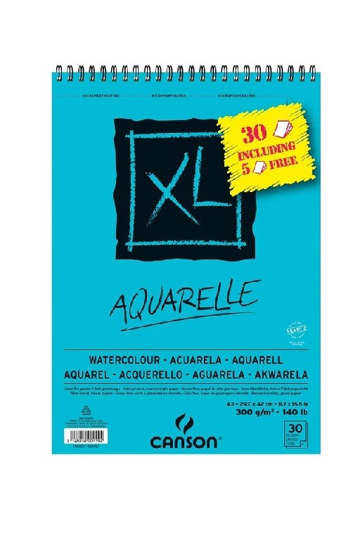 CANSON Album de 50 feuilles de papier dessin XL Bristol 180g A3