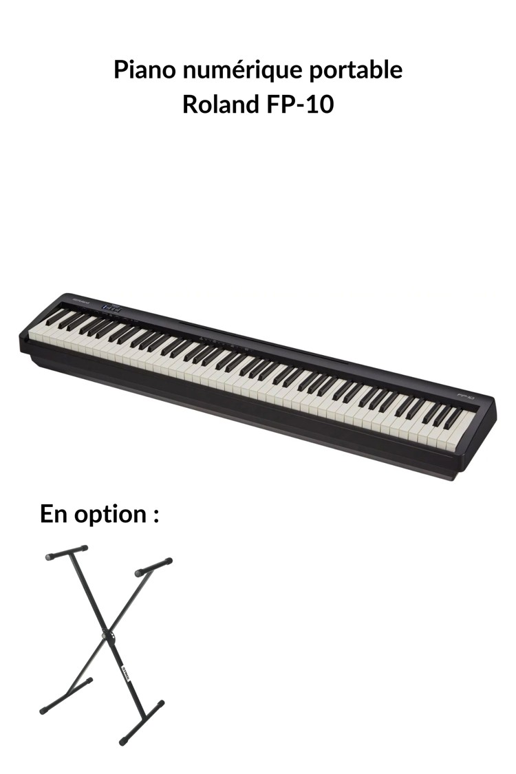Participation à l'achat Piano numérique portable Roland FP-10 du