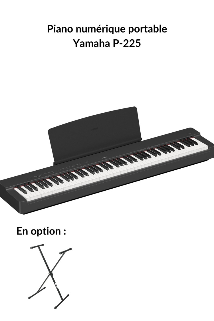 Yamaha YDP165B Arius 88 touches Noir - Piano Numérique