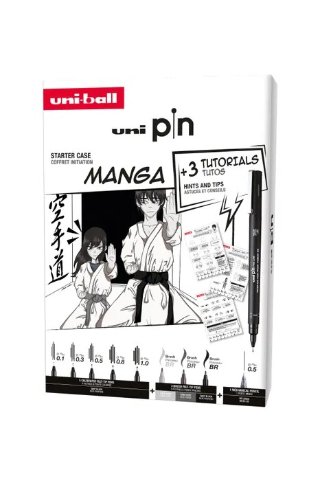 Coffret feutres Uni Pin Manga