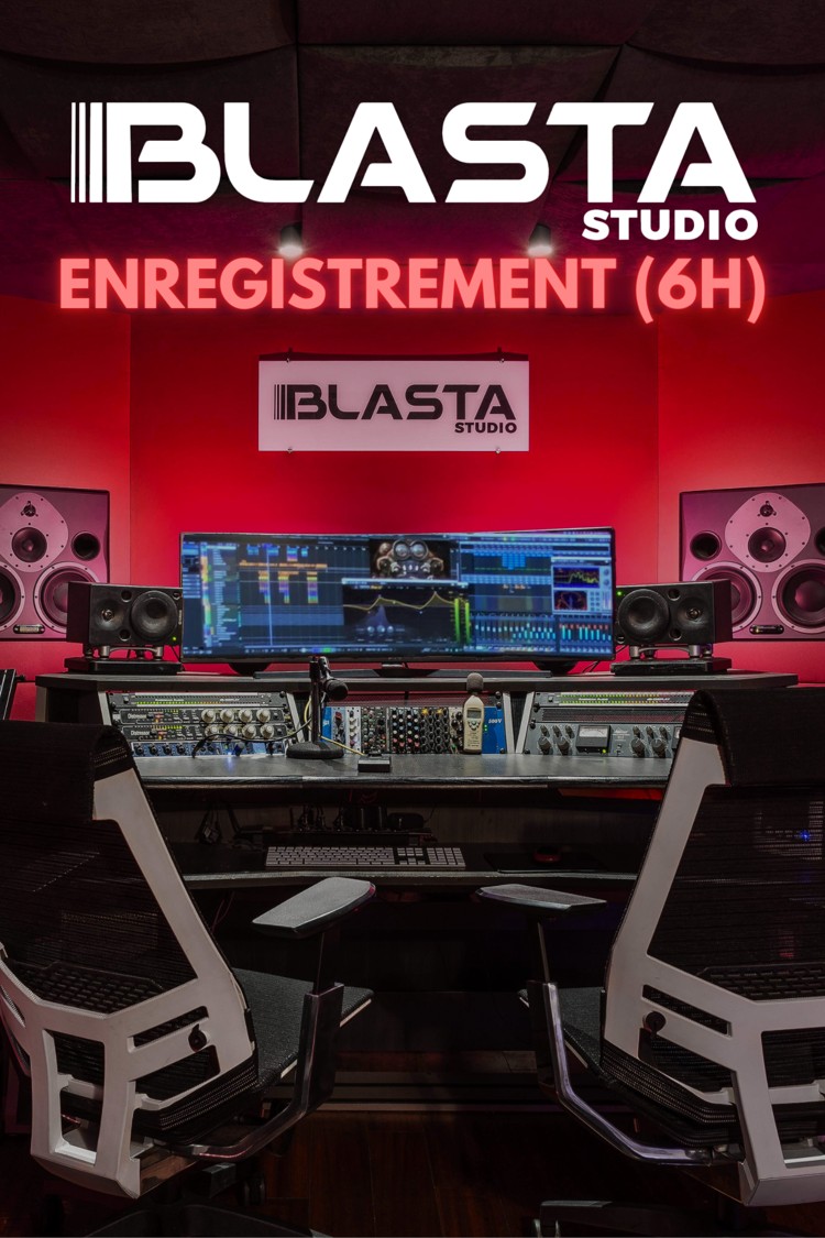 Enregistrement (6h) au studio A - BLASTA STUDIO - Studio certifié