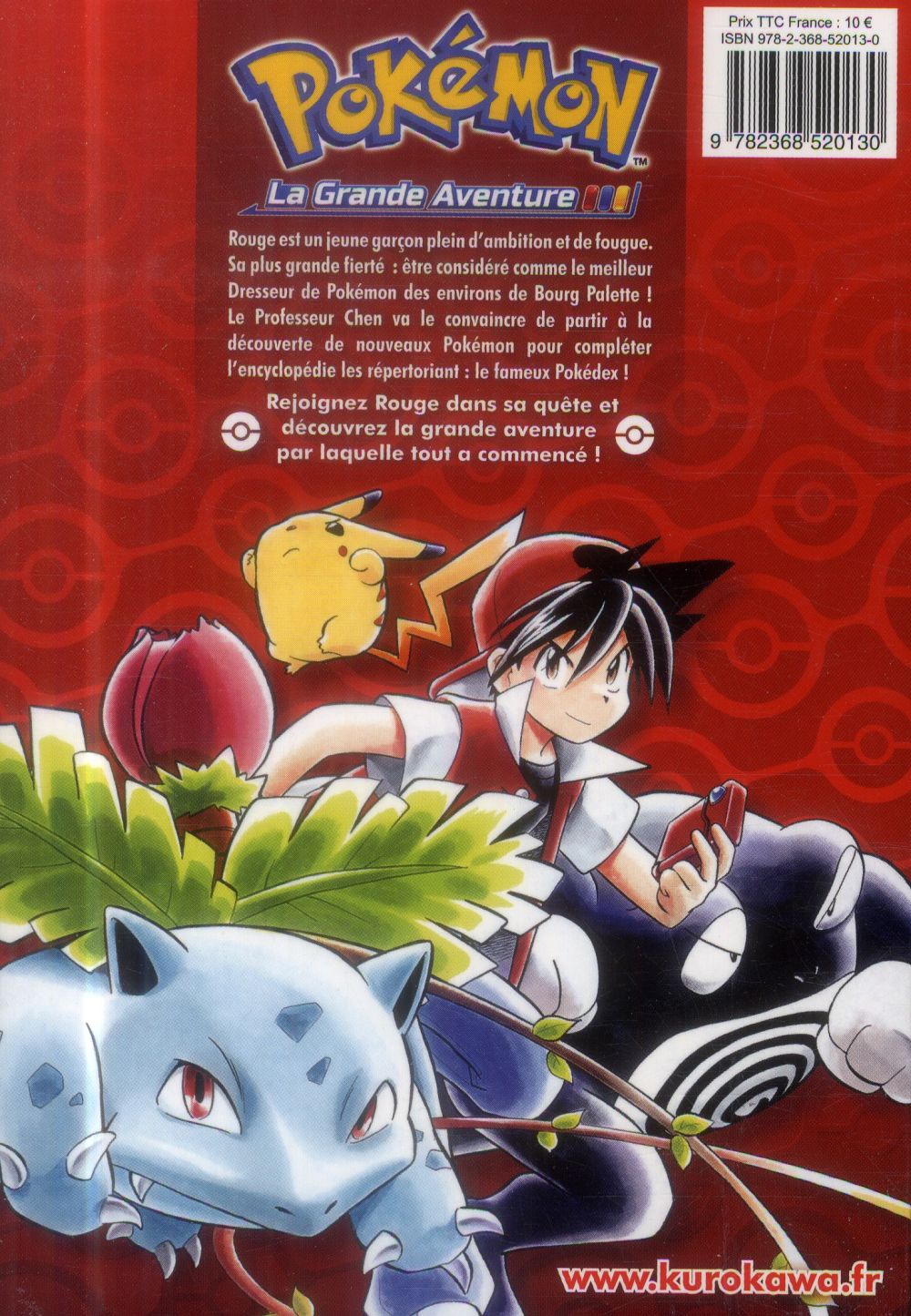 Livre - Pokémon ; la grande aventure - rouge feu et vert feuille / émeraude  T.2 - Cdiscount Librairie
