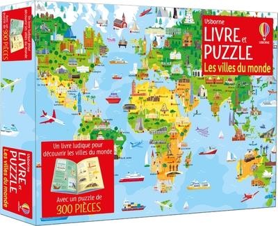 Livre et puzzle : les villes du monde