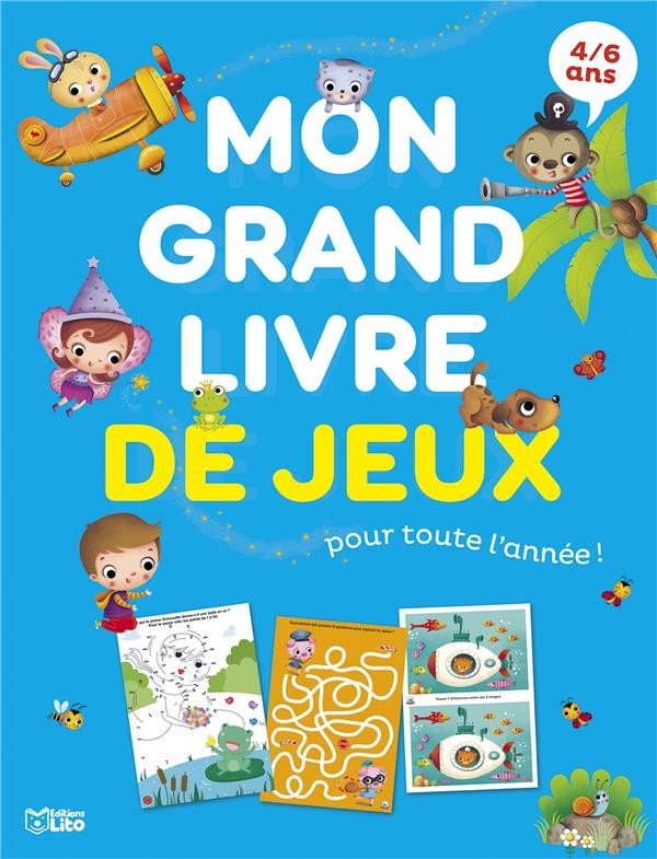 Cherche et Trouve Mon Grand Livre de Jeux 5 ans Éditions LITO