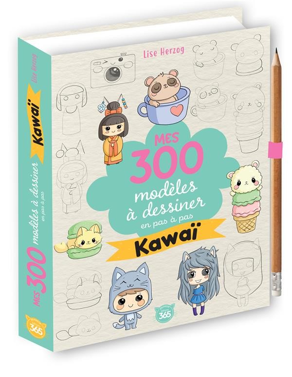 COFFRET DESSIN KAWAII. TOUT POUR DESSINER PARTOUT ET TOUT LE TEMPS ! AVEC 1  LIVRE AVEC DES