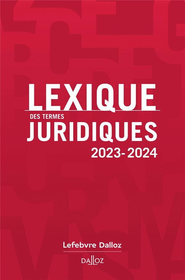 Le code pour l'étudiant en droit 2023-2024