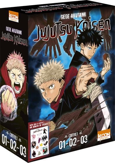 3 premiers tomes Jujutsu Kaisen Tome 1 Tome 2 Tome 3 manga Manga