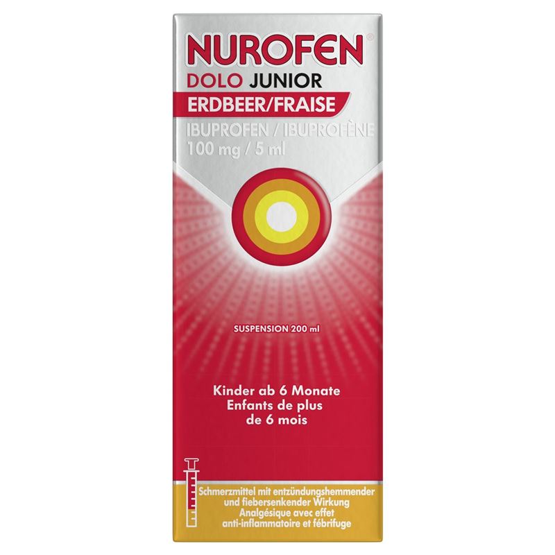 Nurofen Dolo Junior Erdbeer