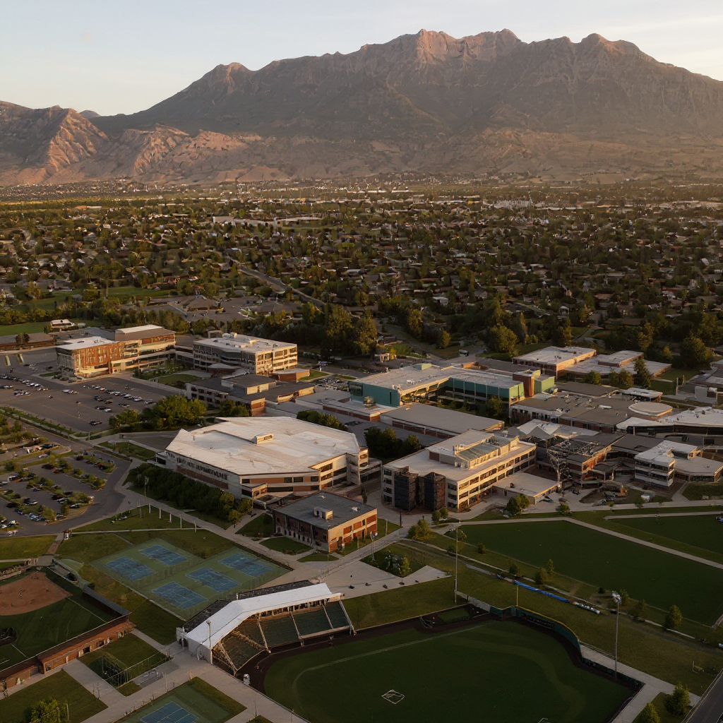 Utah Valley State College campus banner