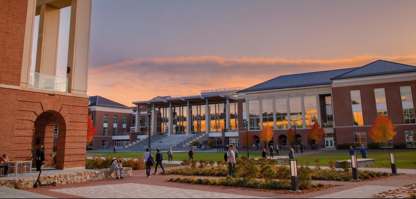 Liberty University campus banner