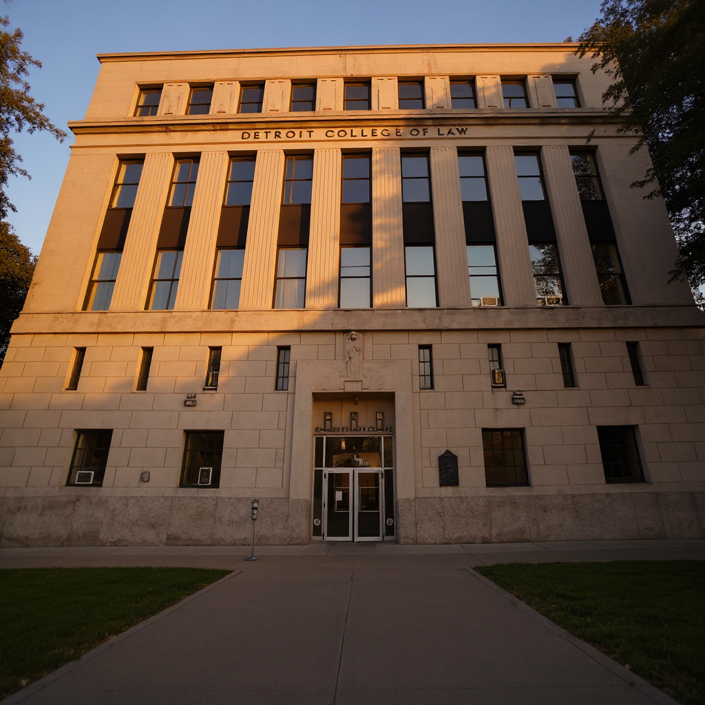 Detroit College of Law campus banner