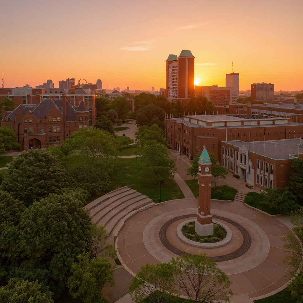 St. Louis University campus banner