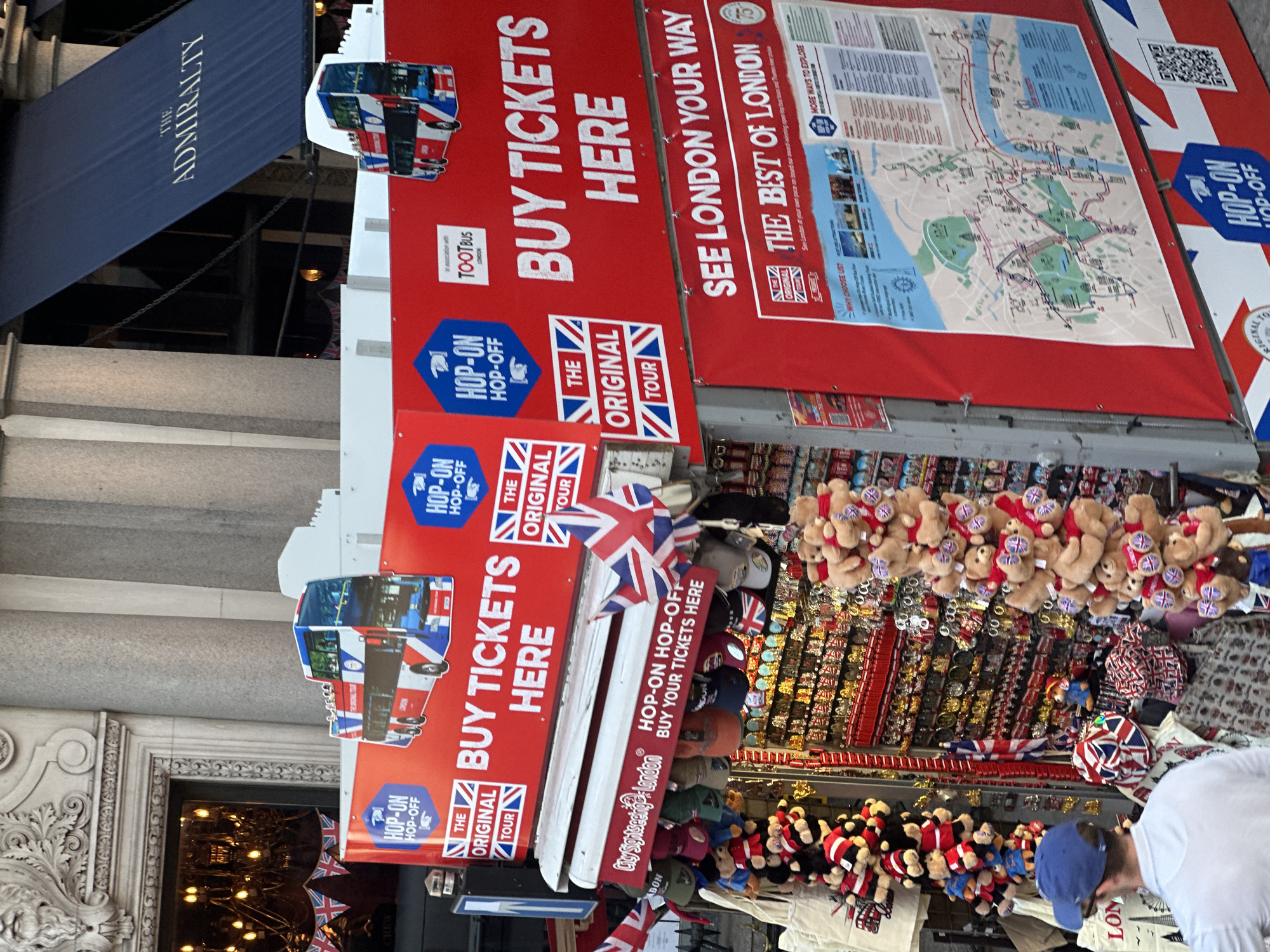 Tourist bus banner spotted on London street