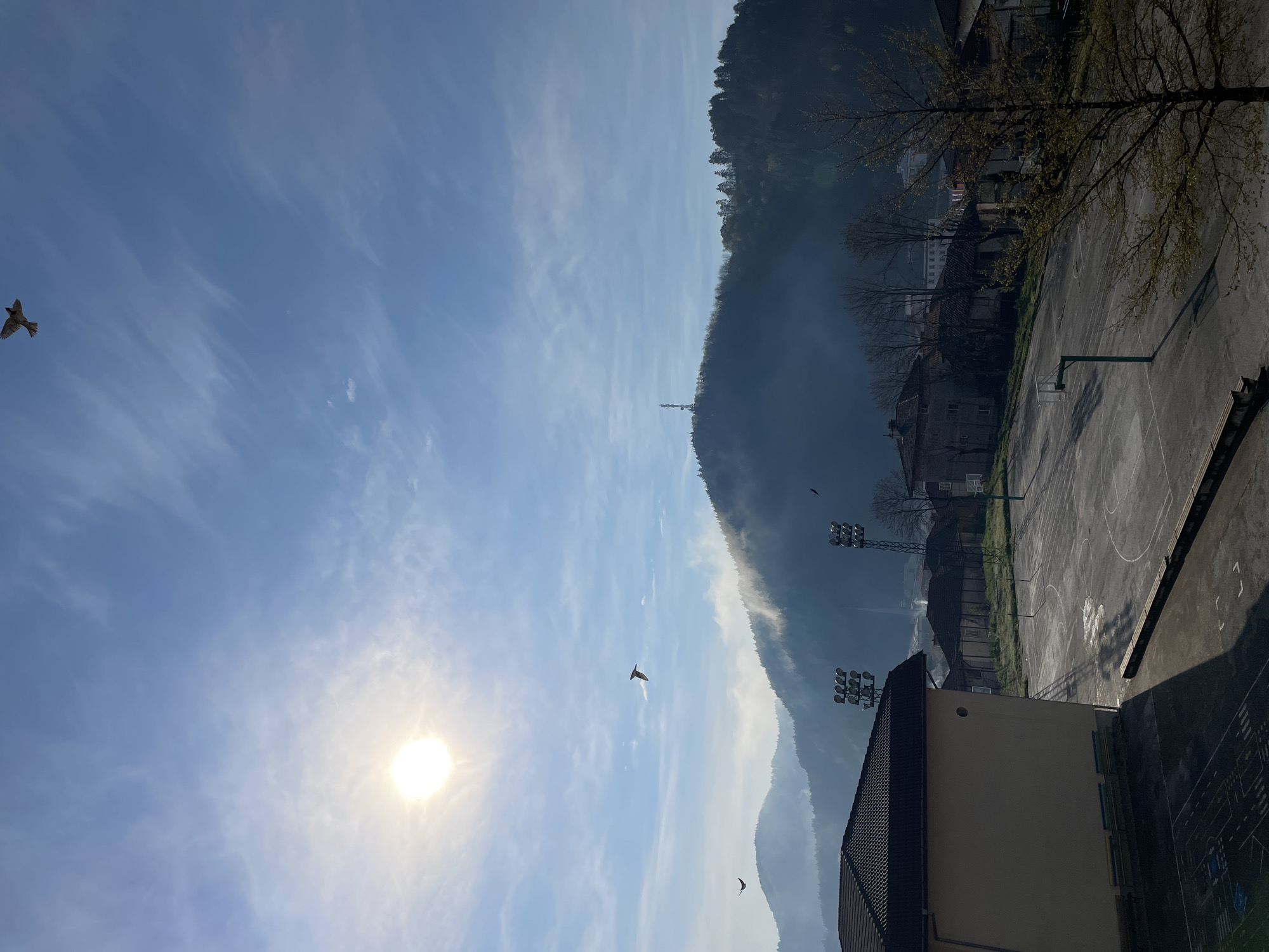 Morning documentation captures classroom scenes, mountain views in Zlatograd