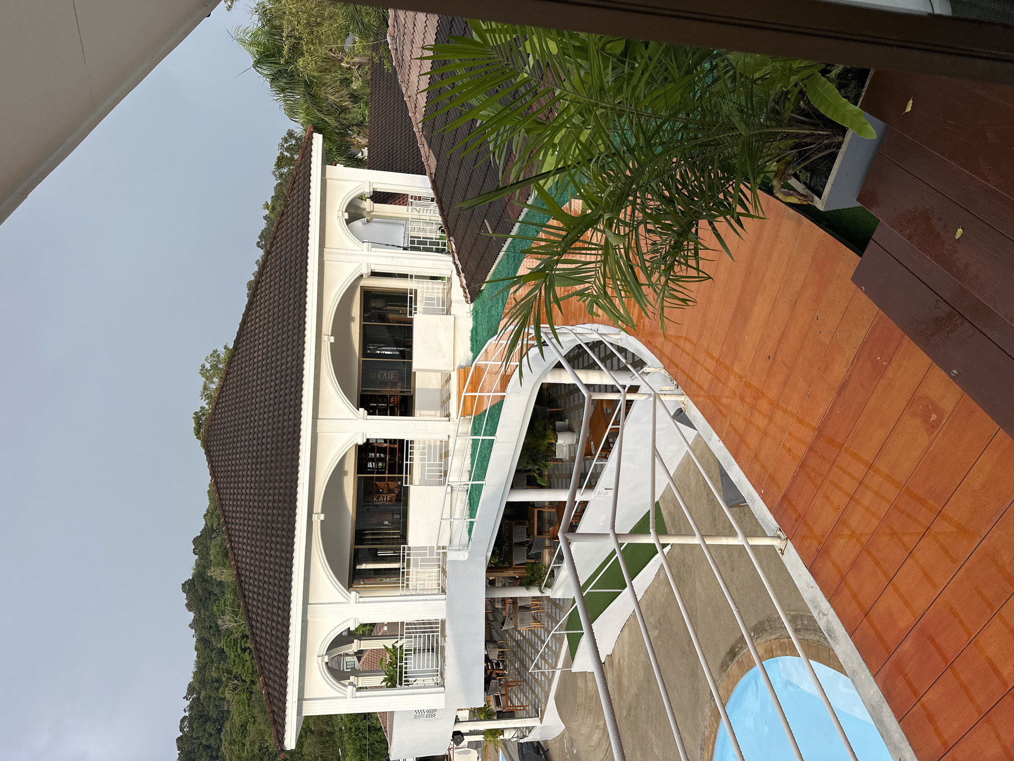Resort life documented during rainy morning in Kathu Thailand