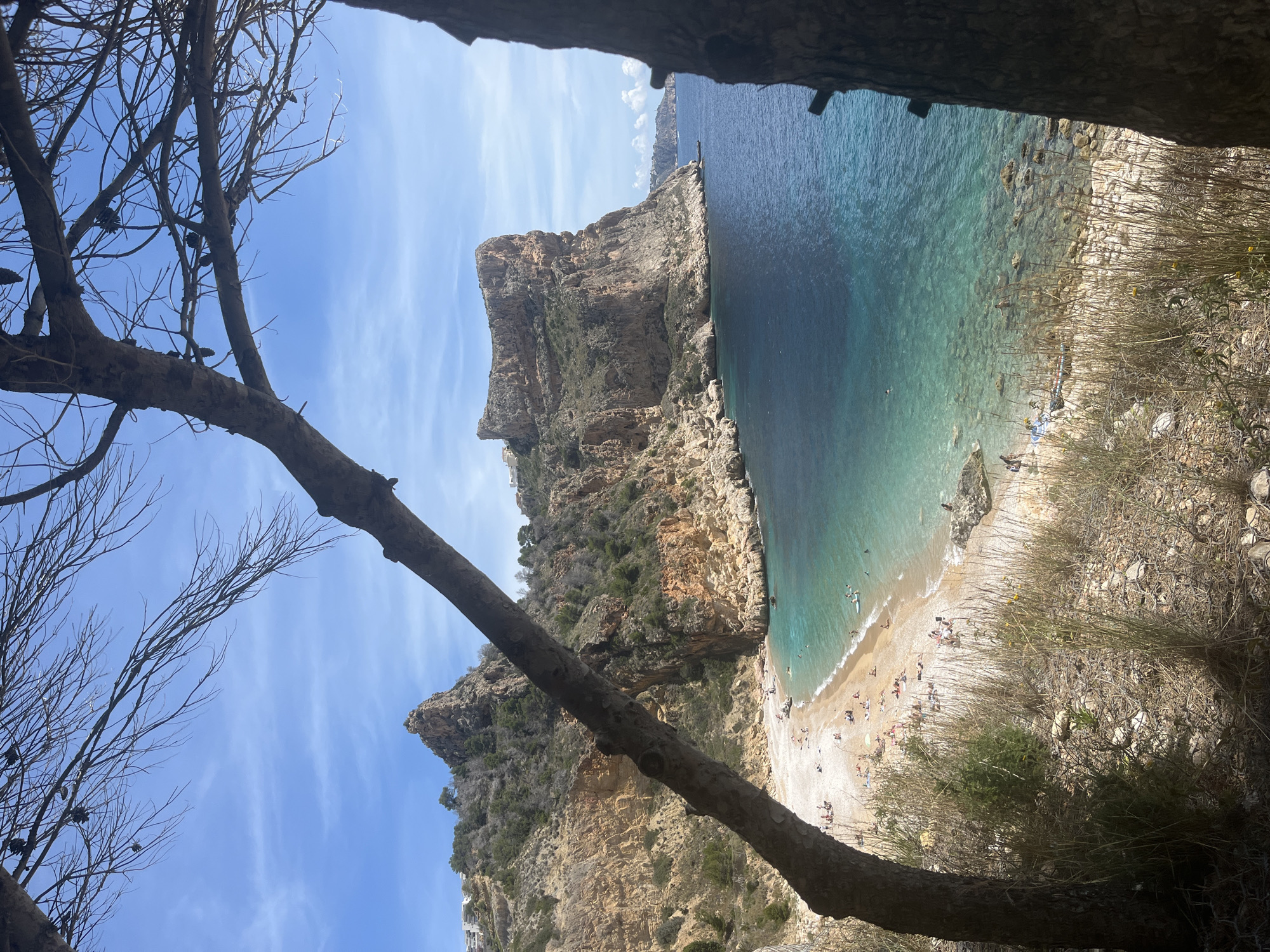 Scenic views captured at Cala del Moraig beach, Spain