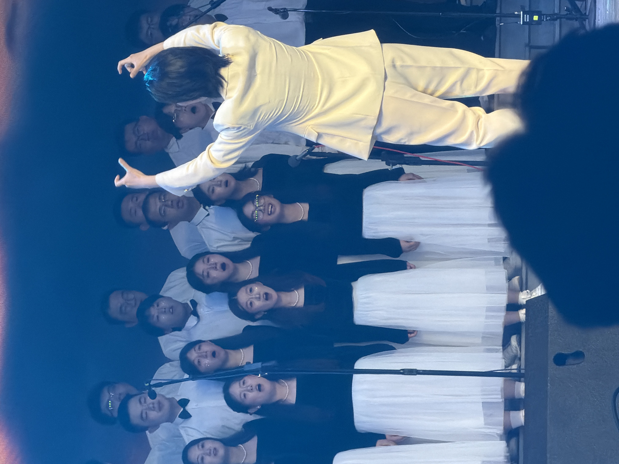 Musical concert with choir and soloists performed in Guta