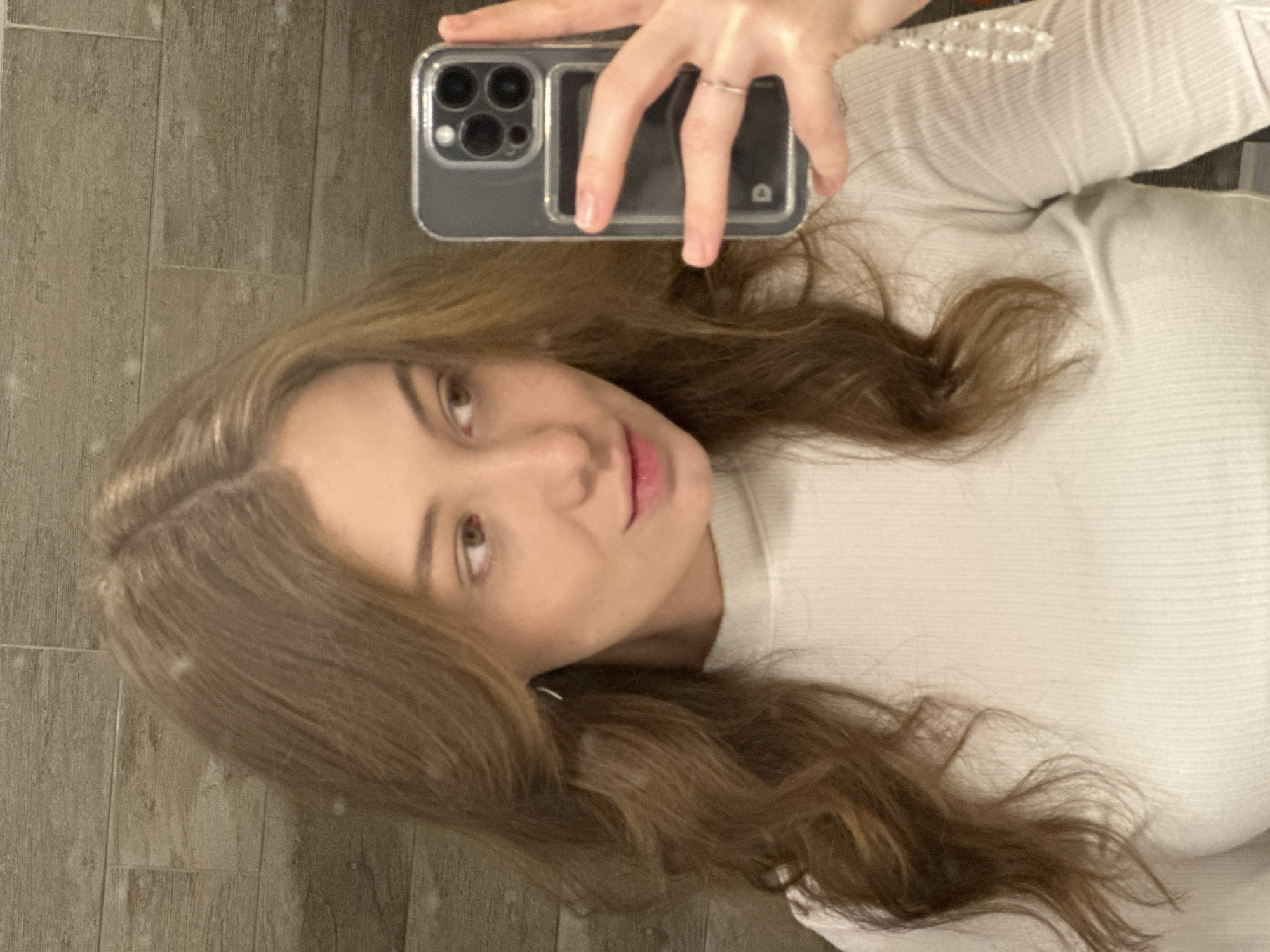 Person Takes Early Morning Selfie in Moscow