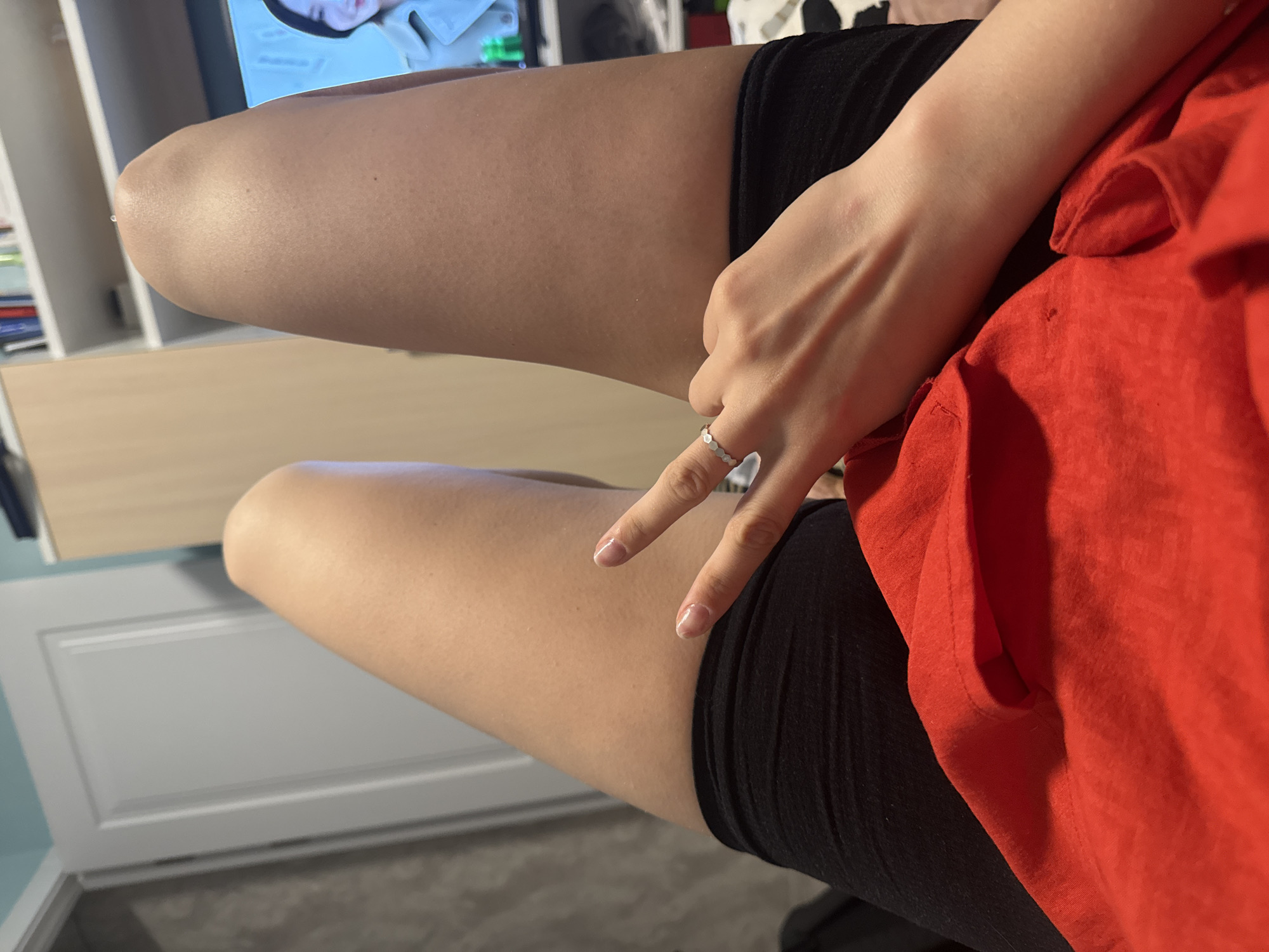 Casual evening moments documented in Izhevsk home setting