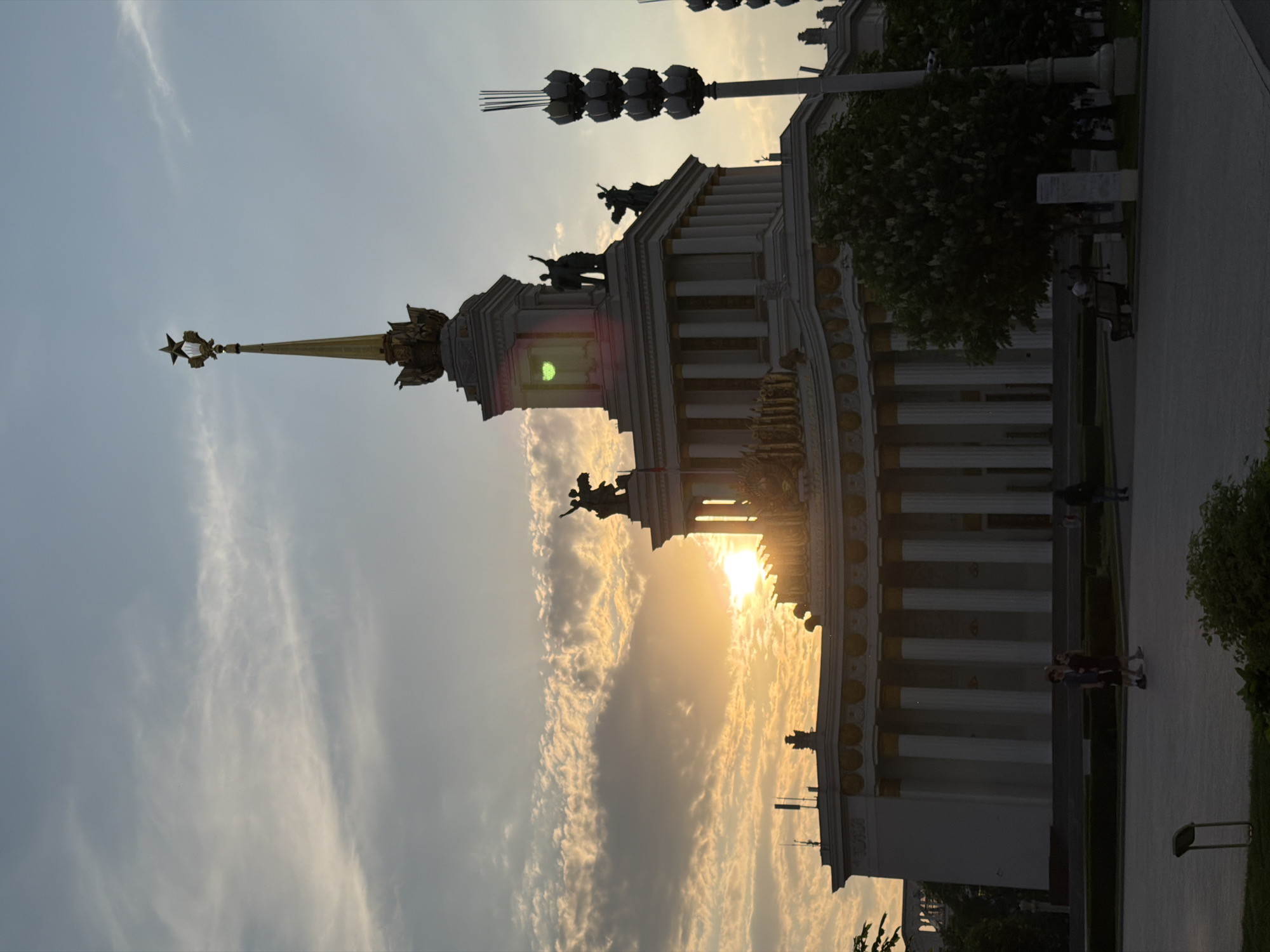 Visitor documents VDNKh landmarks and street scenes in Moscow