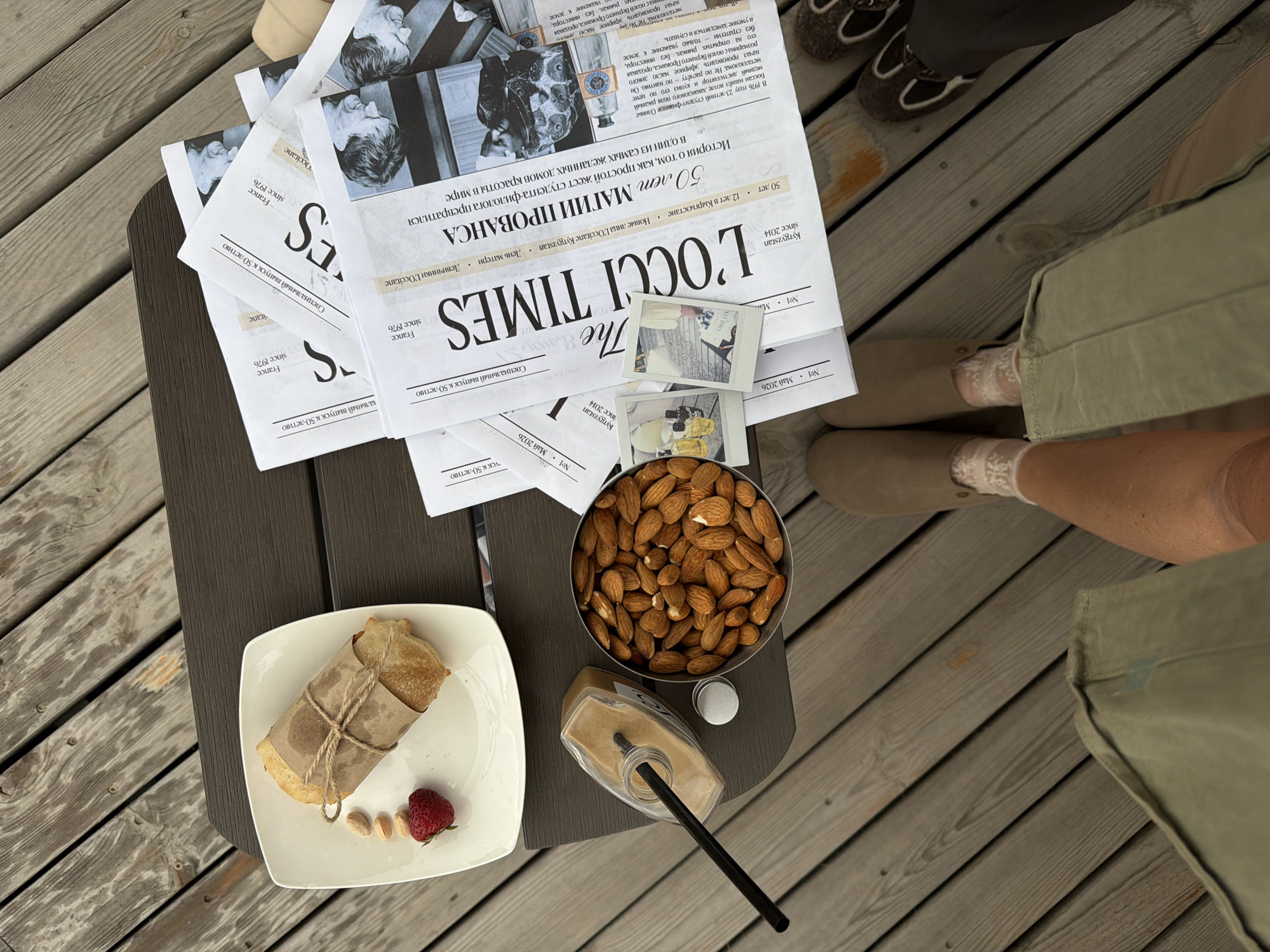 Morning breakfast documented in Orto Say, Kyrgyzstan