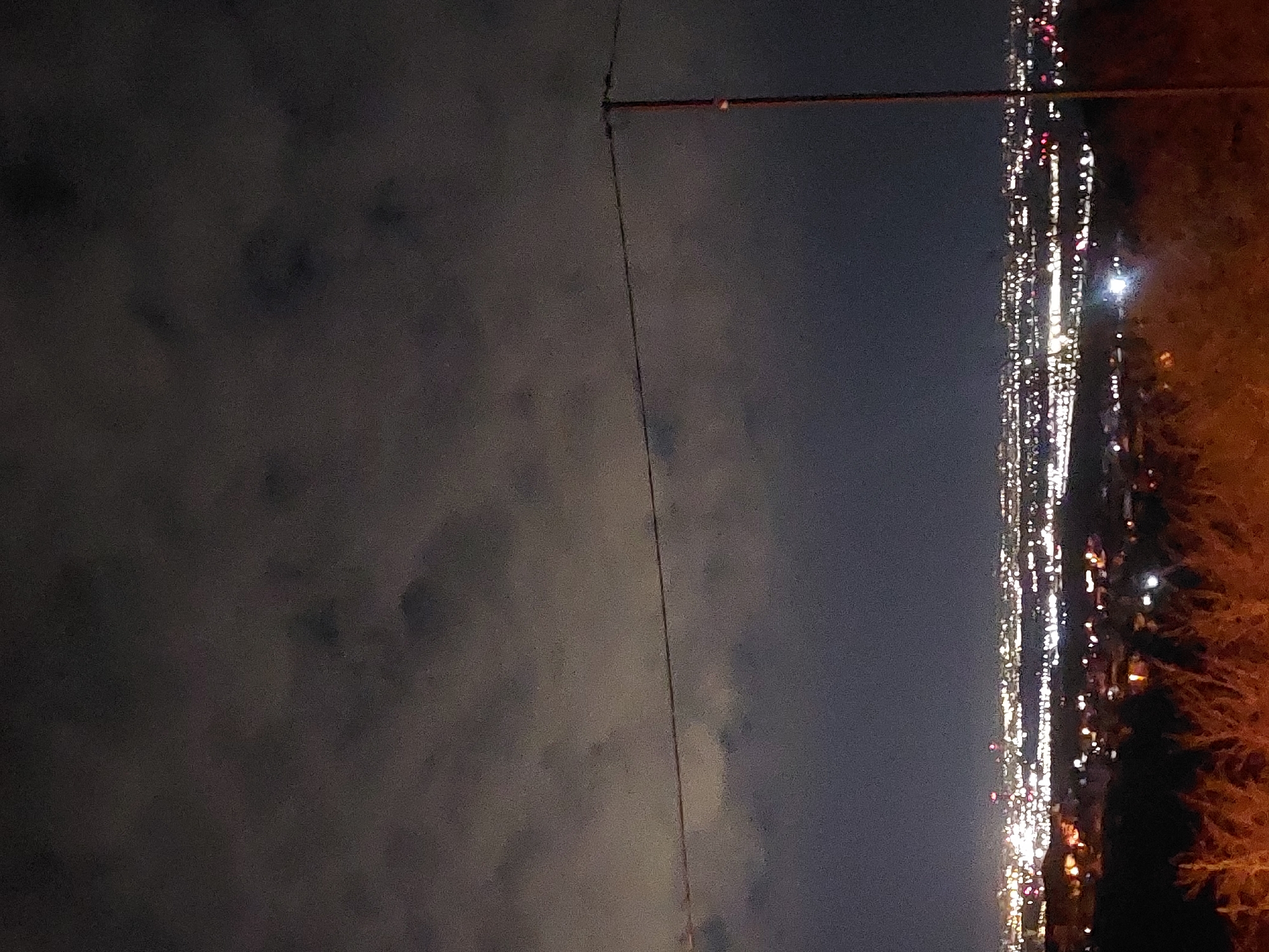 Nighttime city lights photographed in Asenovgrad, Bulgaria