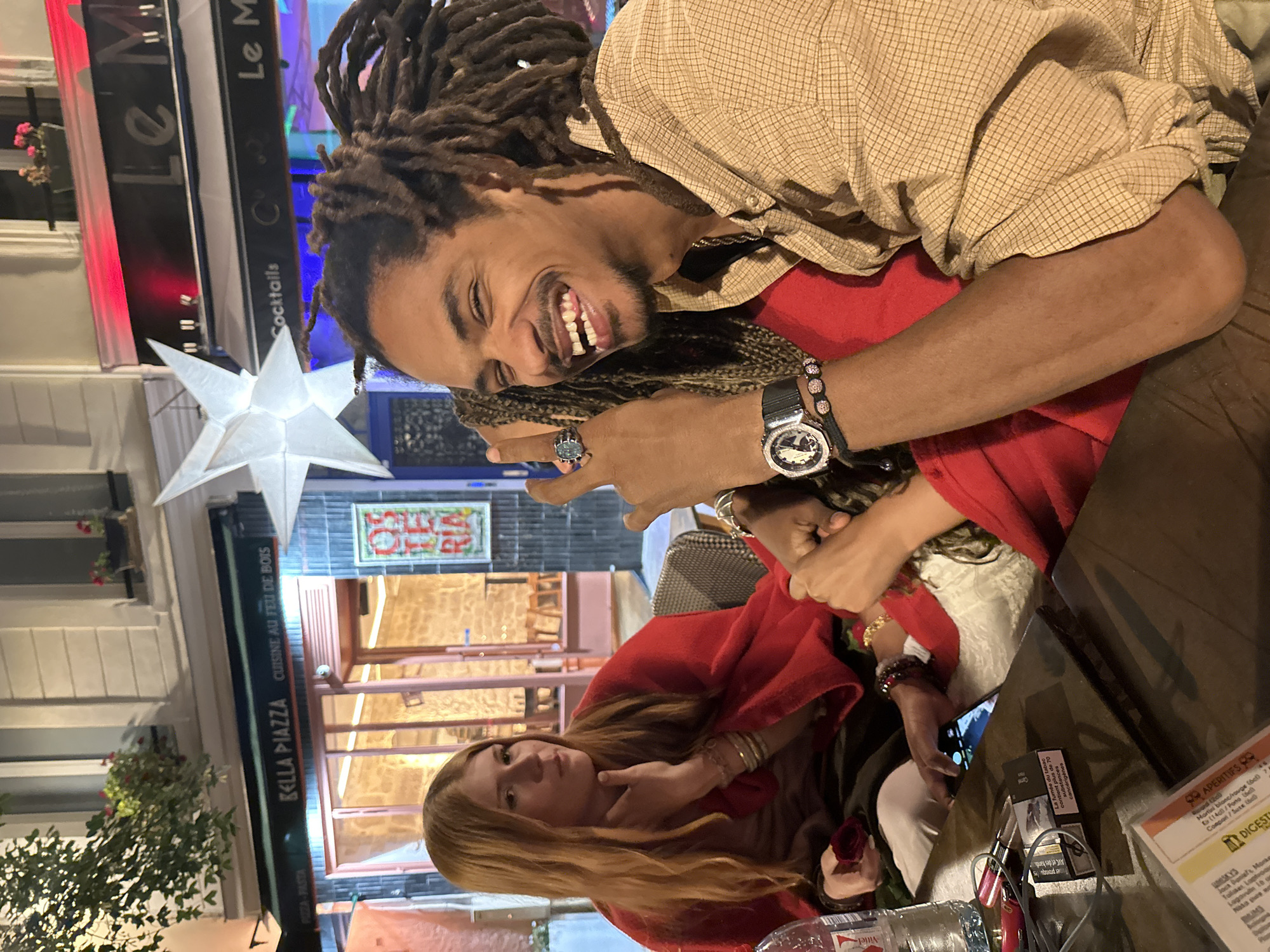 Evening diners spotted at Paris café Le Max