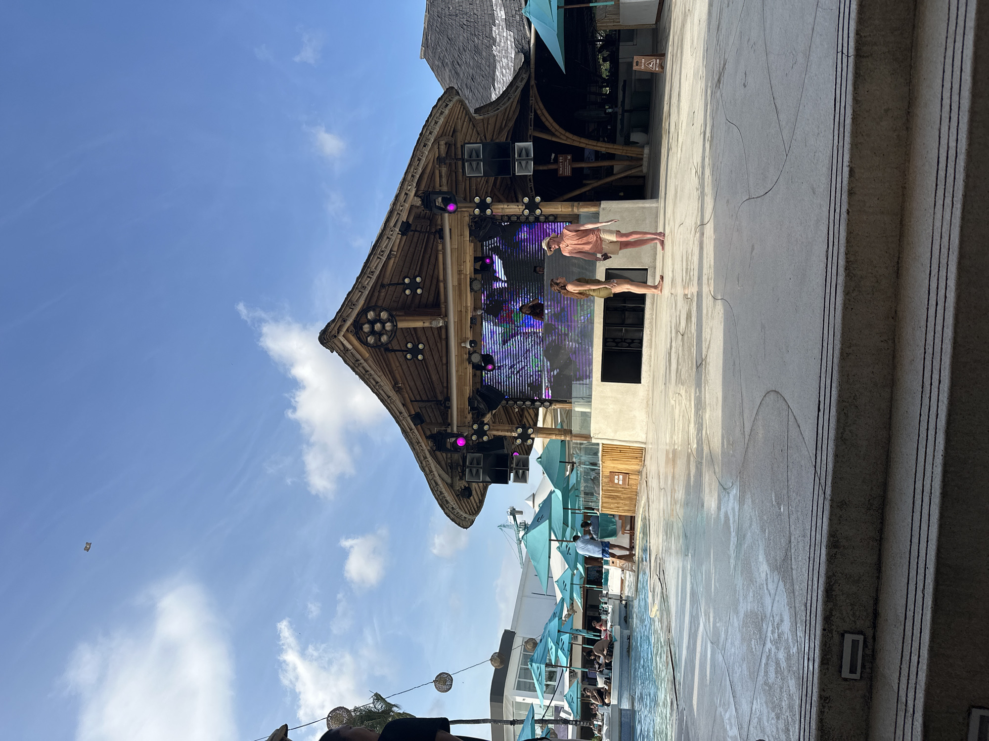 Morning pool party draws crowds at North Kuta beach club