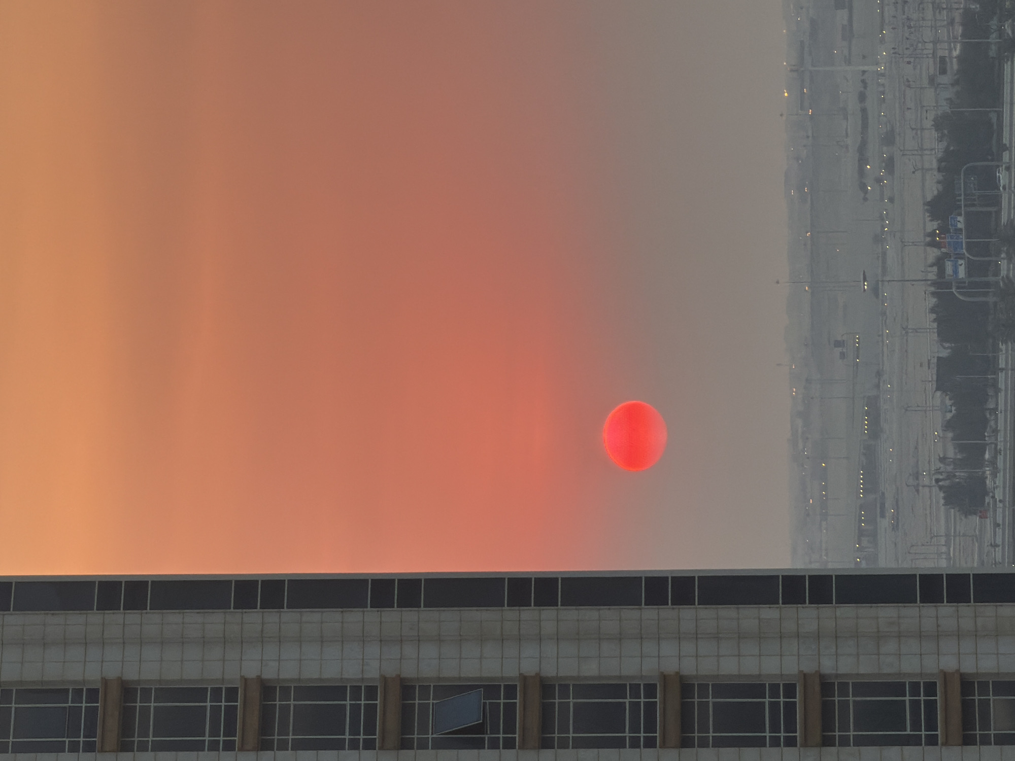 Lusail skyline glows at sunset, multiple angles