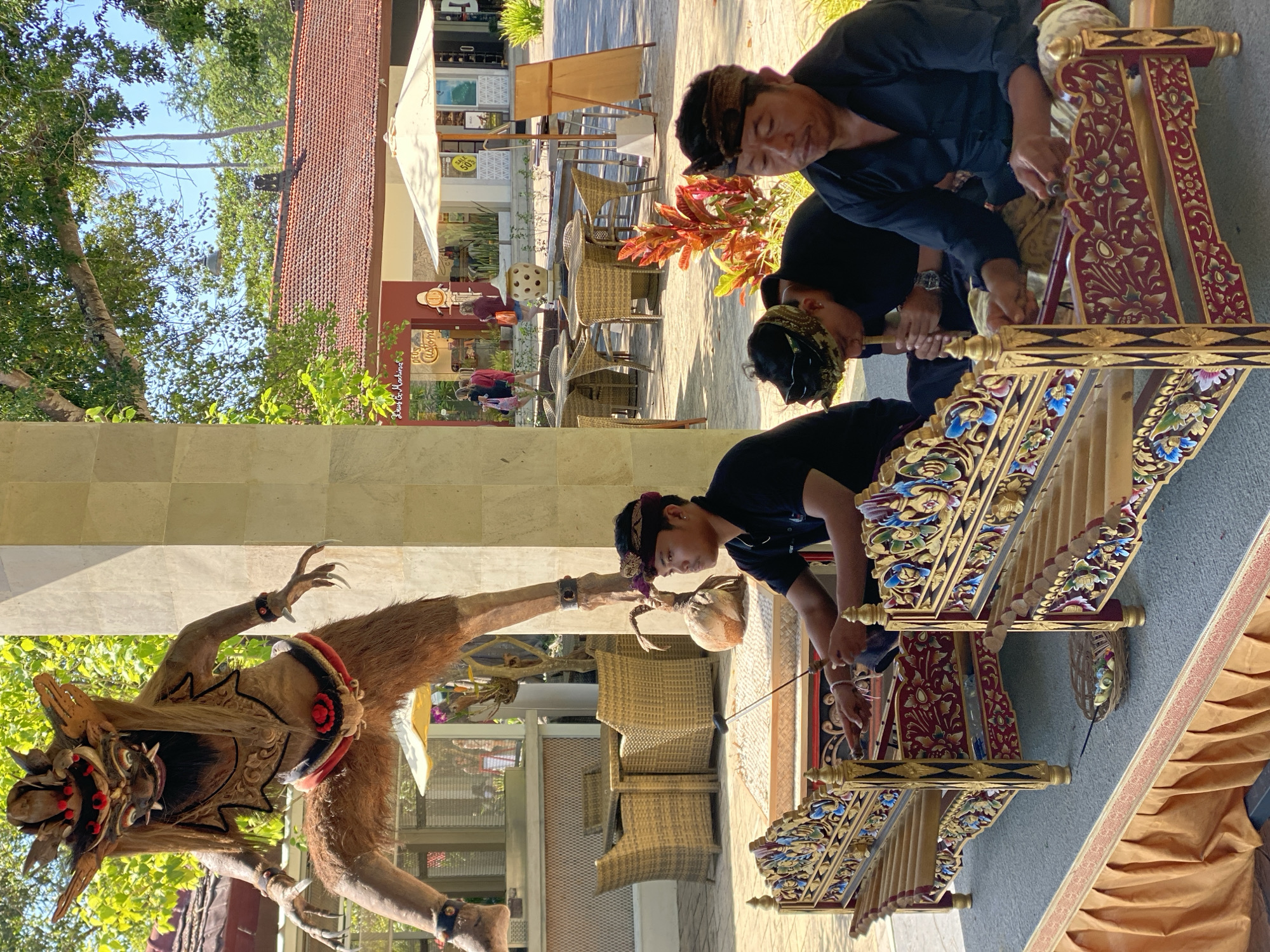 Tourist district walkthrough in Kuta Selatan with shops and culture