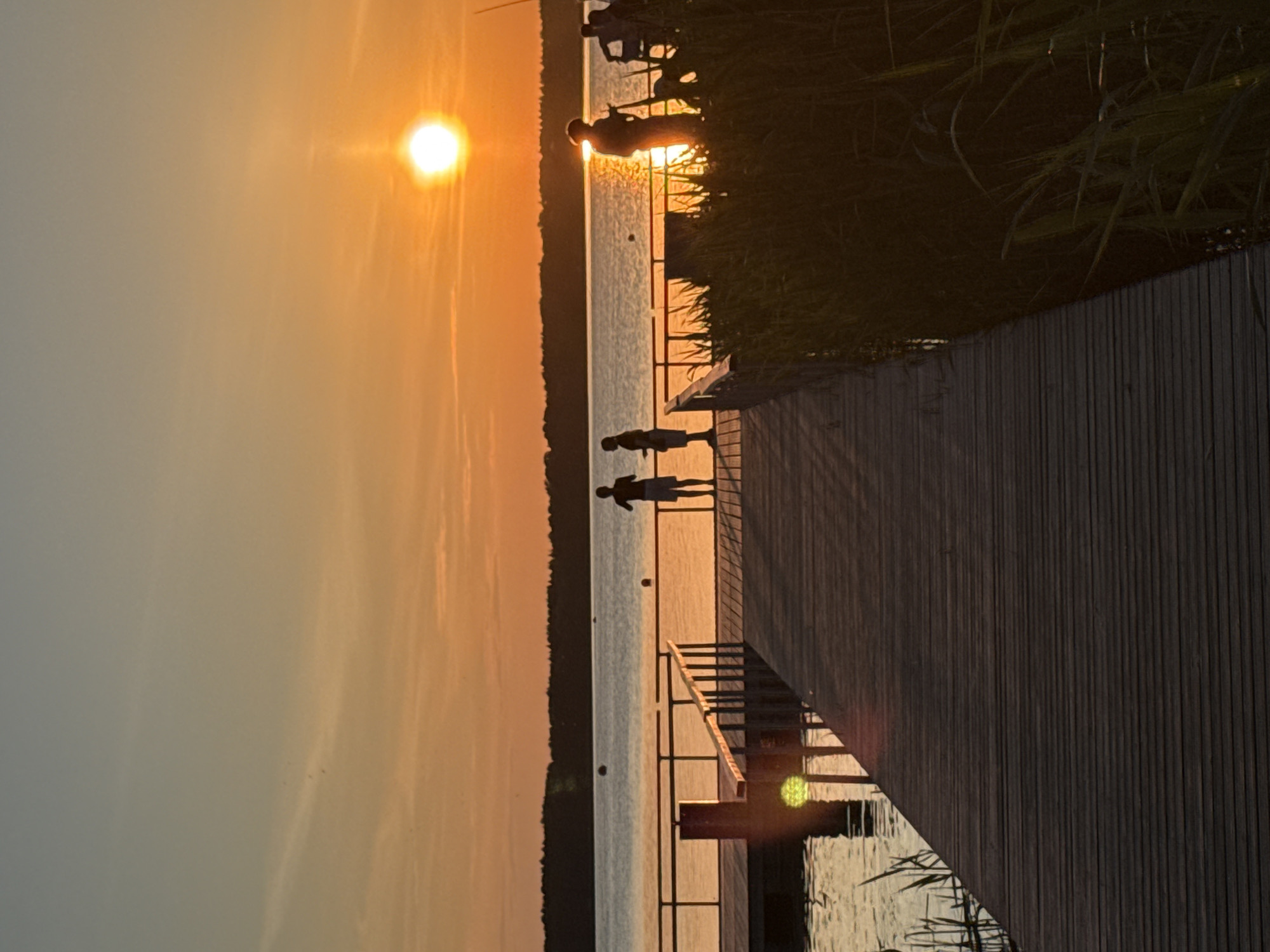 Sunset observed over water near Tallinn, Estonia