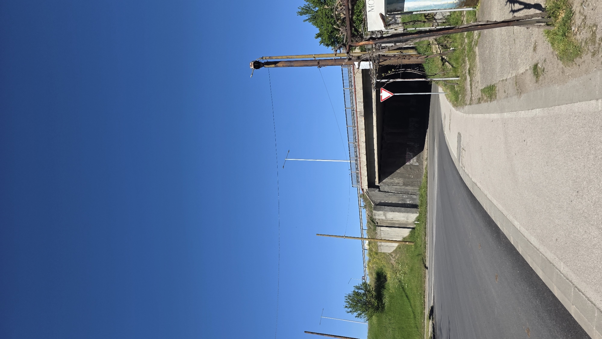 Urban infrastructure documented in Blagoevgrad underpass