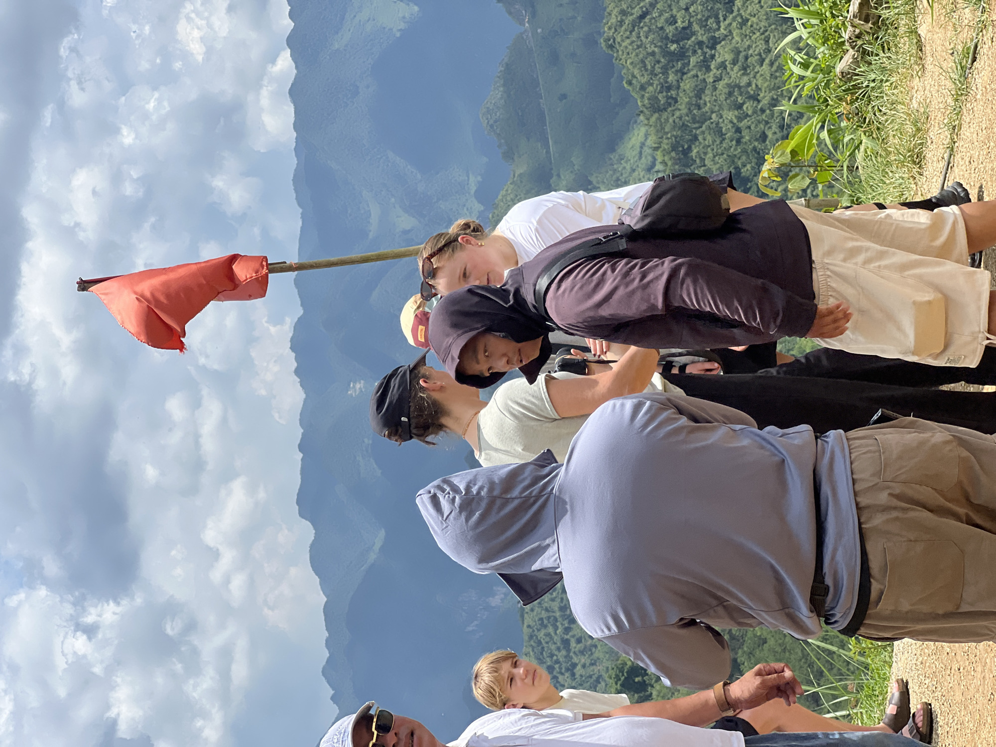 Motorcyclists and travelers explore Quản Bạ's karst mountain roads