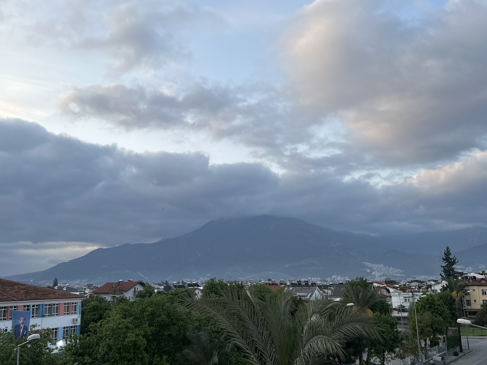 Early morning street activity observed in Fethiye, Turkey
