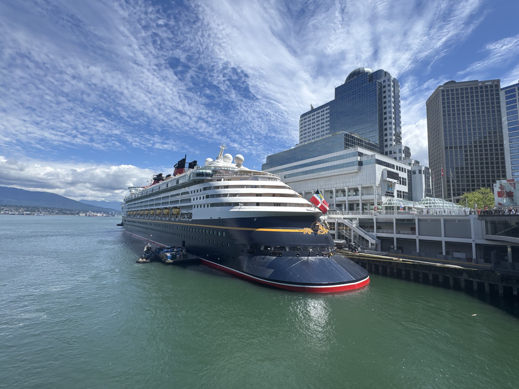 Disney cruise ships dock in Vancouver during World Cup viewing