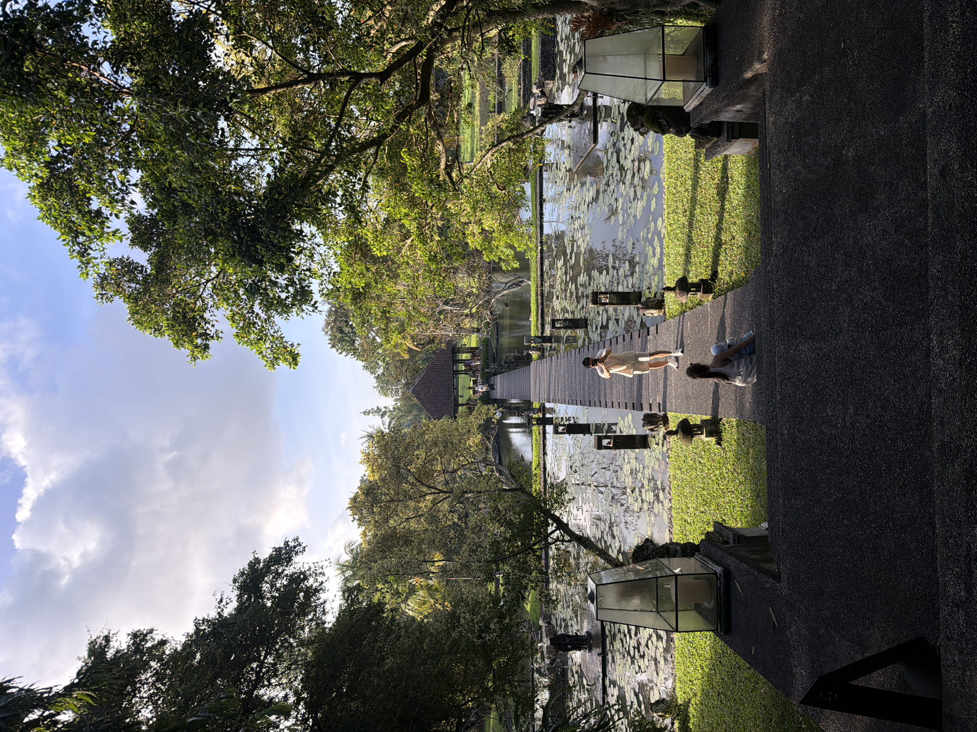 Morning temple and palace visit documented in Sukawati, Indonesia