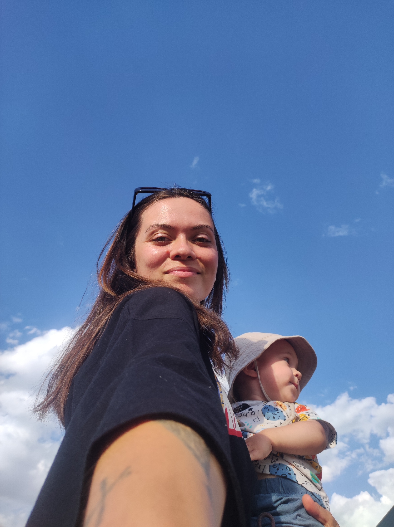Family moments and street life captured in Chaikovsky, Russia