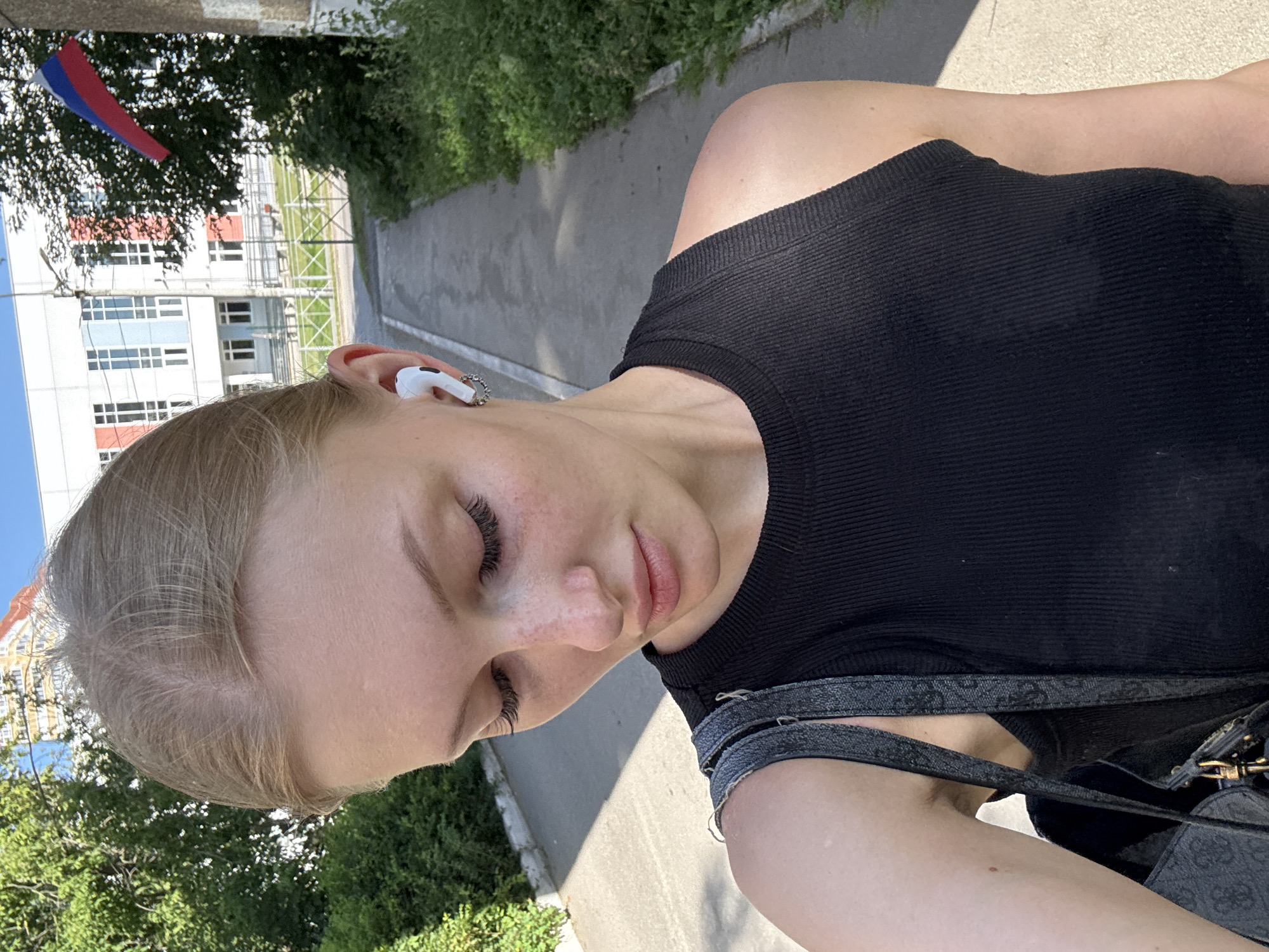 Quick selfie series on a sunny morning in Perm