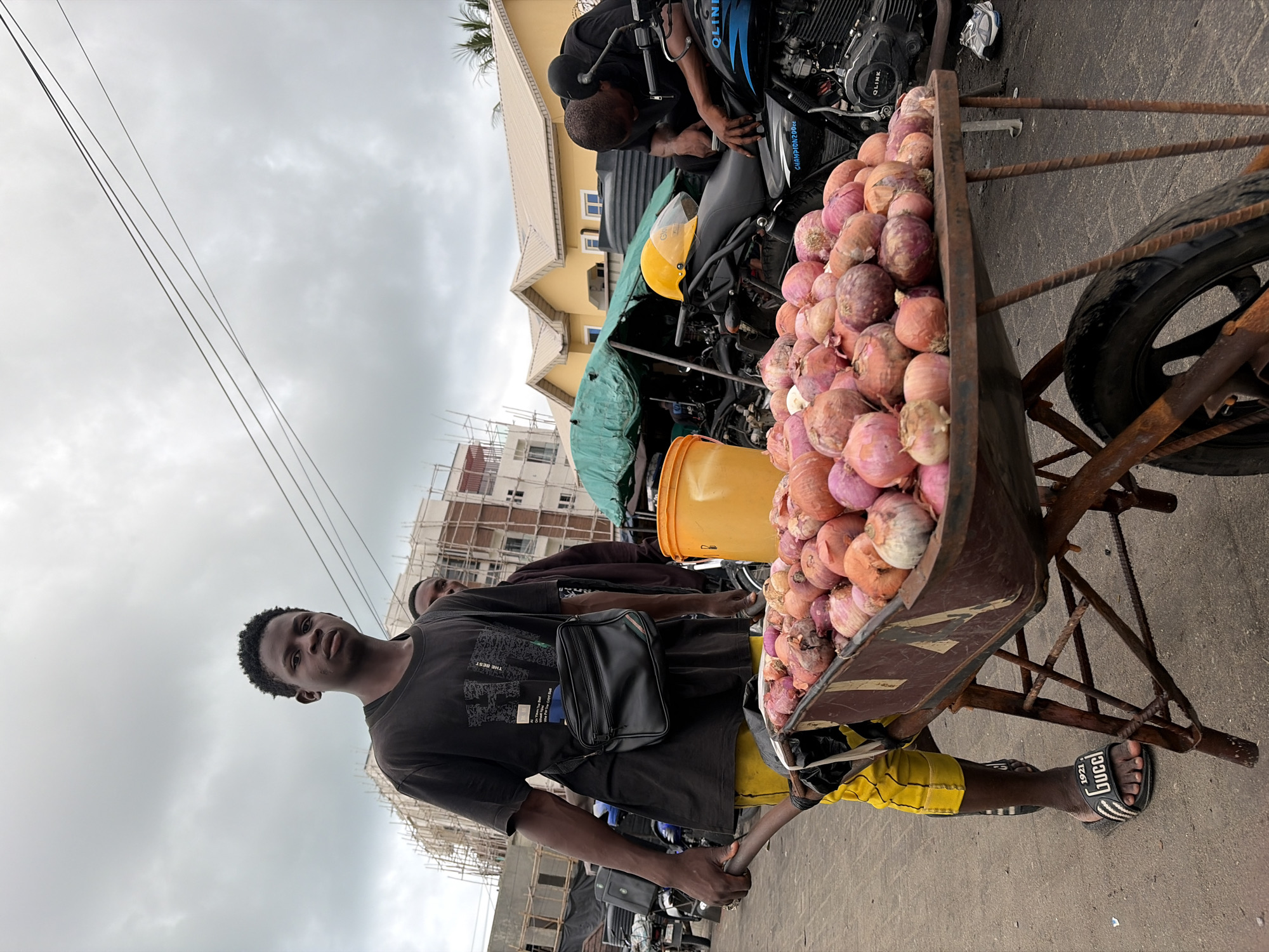 Morning street life documented in Igboefon, Nigeria