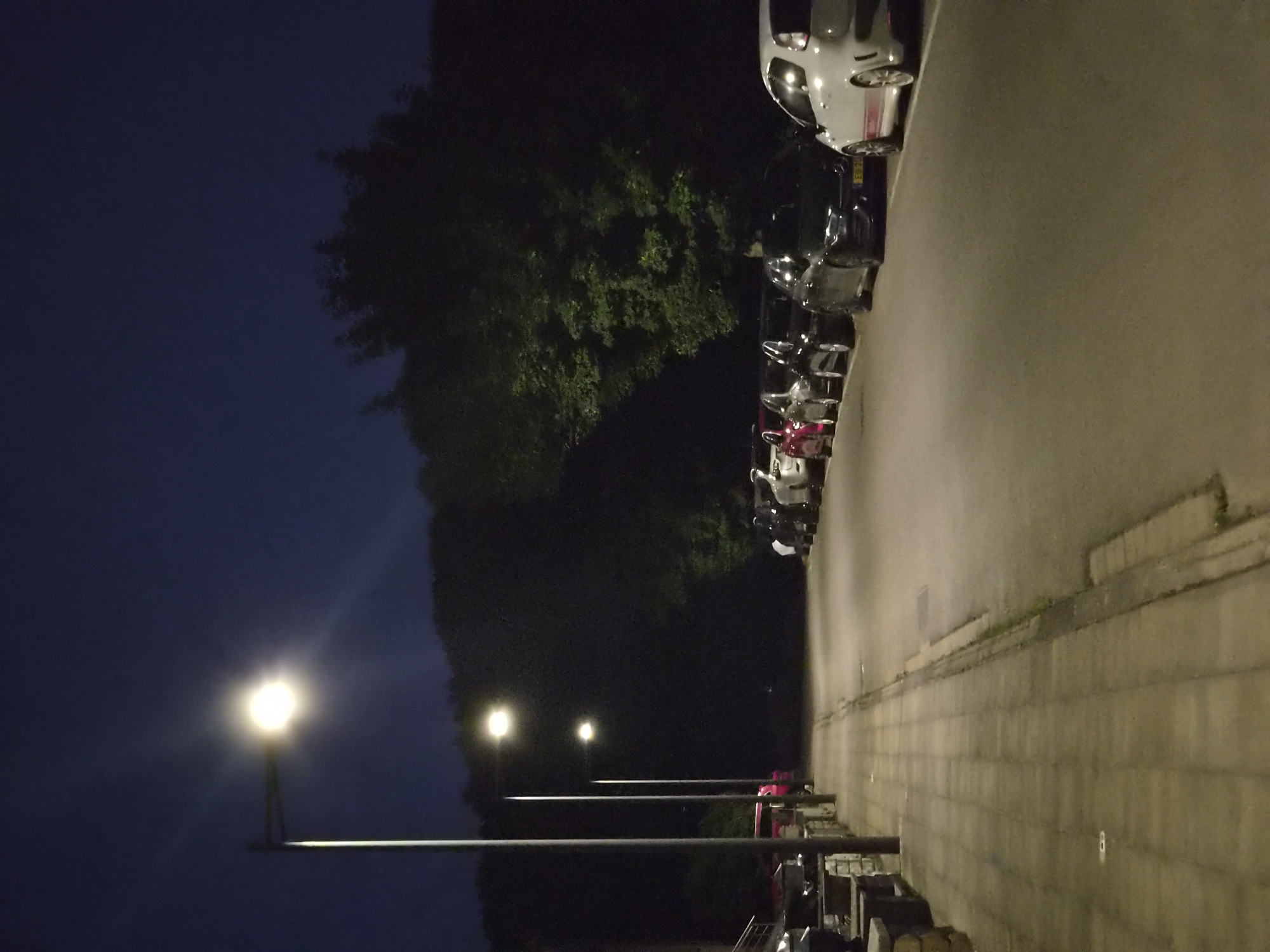 Night scenes on the outskirts of Differdange, Luxembourg