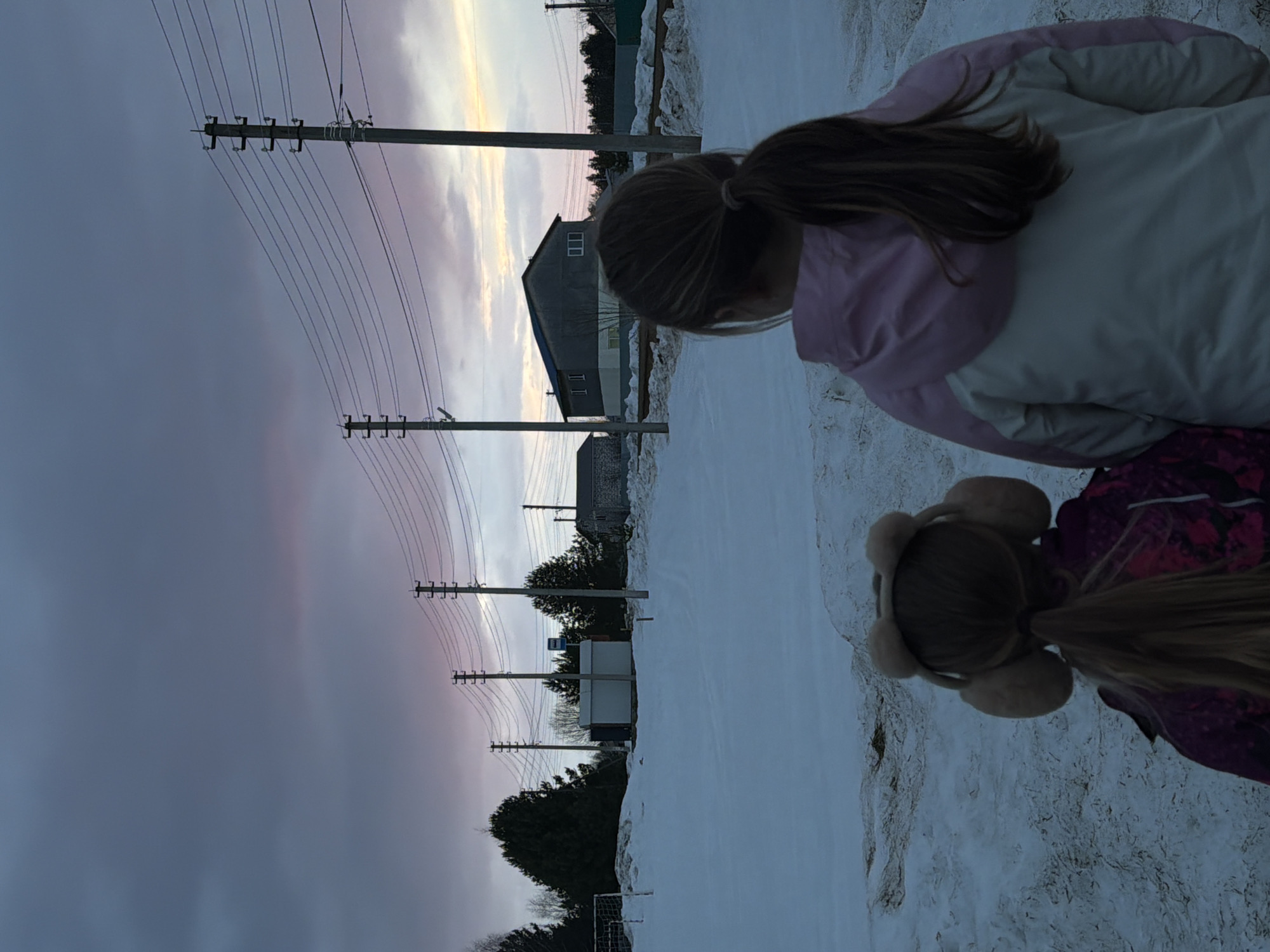 Daily life moments captured in snowy Russian village